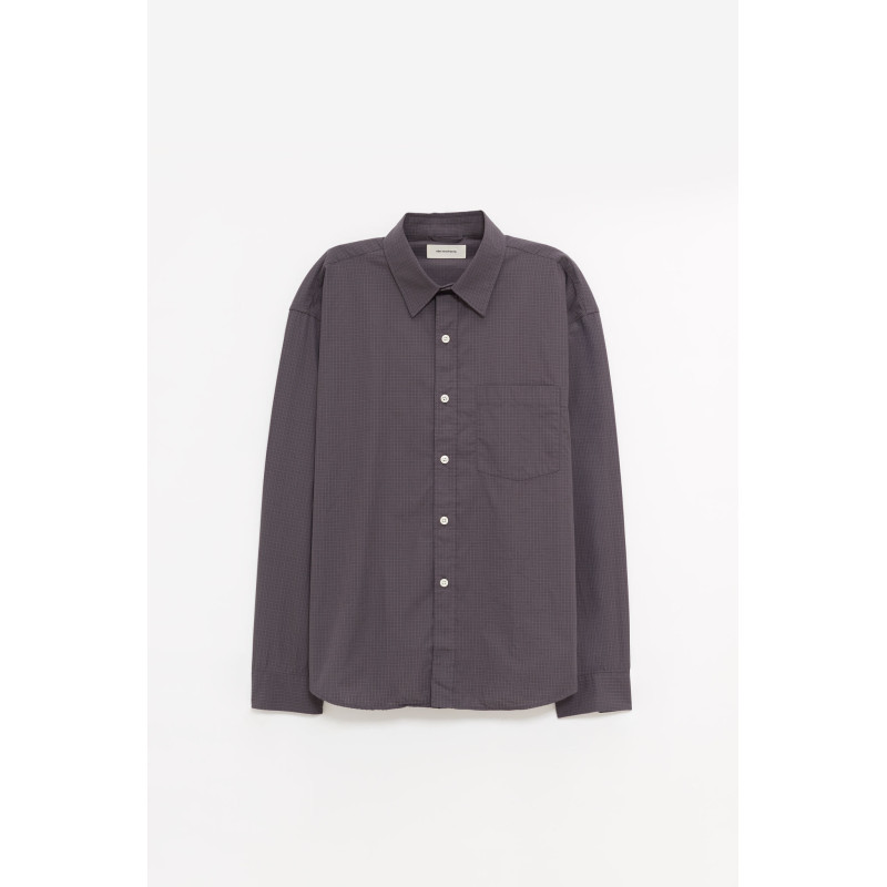 MFPEN MUSHROOM MICRO CHECK POPLIN EXECUTIVE SHIRT